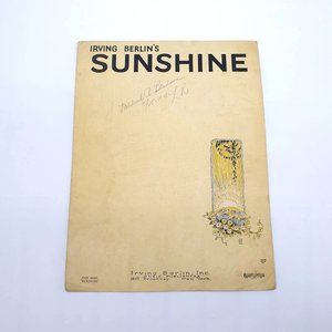 Vintage Sheet Music 1928 Sunshine Voice Piano Ukulele